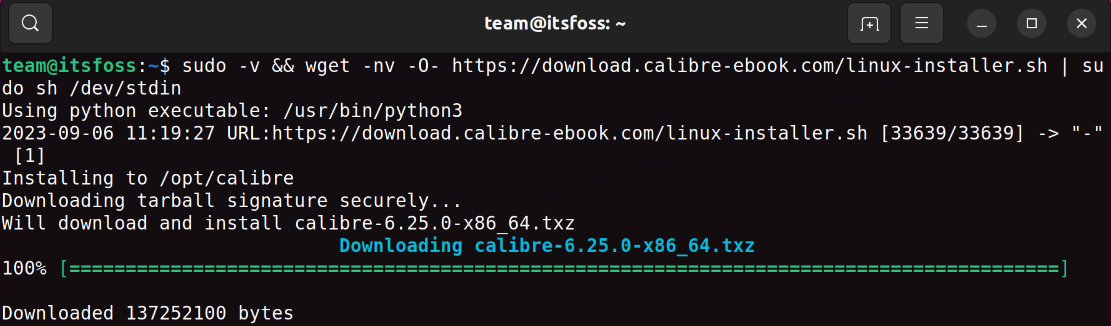 在 Ubuntu 上安装最新版的 Calibre