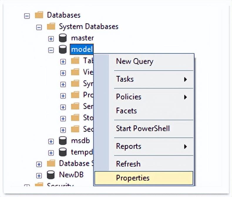 系统库-关于SQL Server Model Database探究