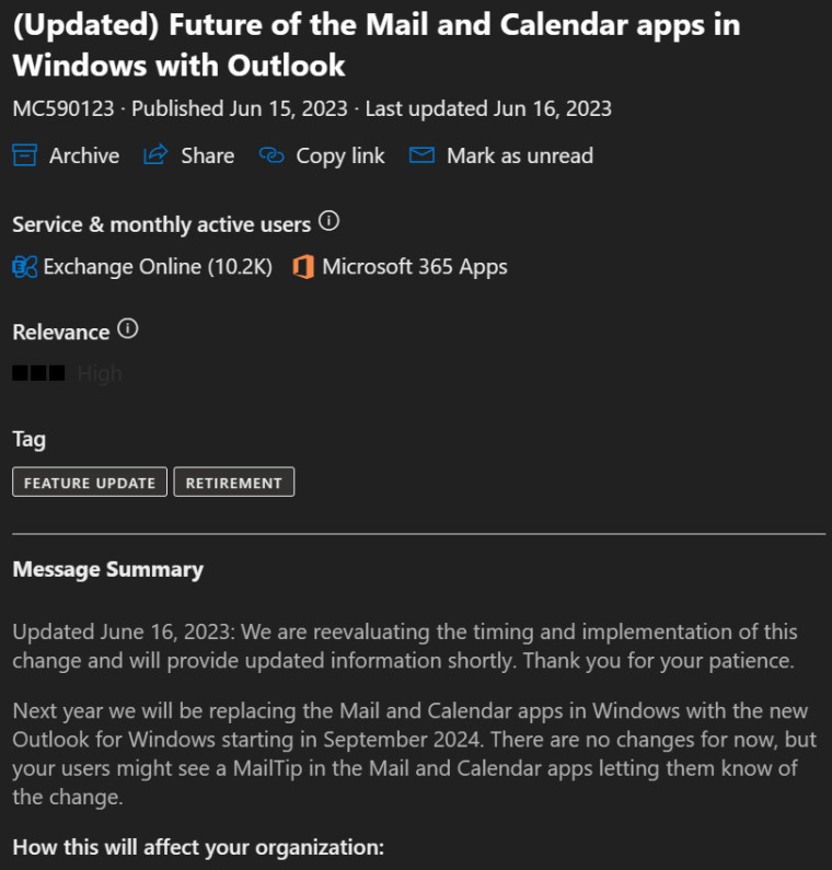 新版 Outlook 引发争议，微软推迟淘汰邮件和日历应用