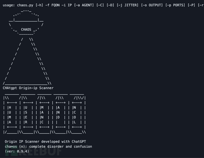 chaos：一款整合了ChatGPT的源IP扫描工具