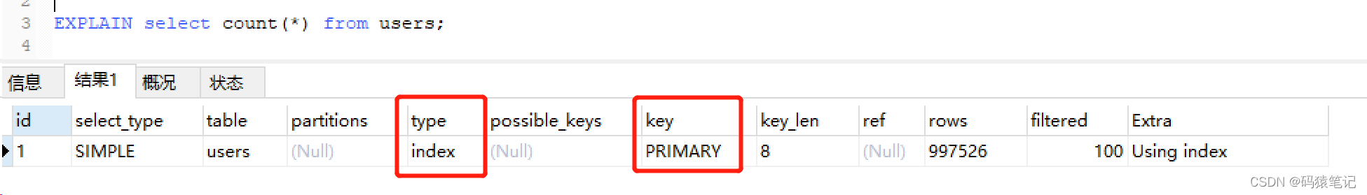 MySQL中count(*)、count(1)、count(col)的区别是什么