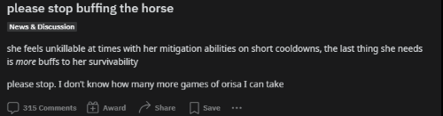 暴雪改动再引不满：《OW2》玩家呼吁削弱奥丽莎
