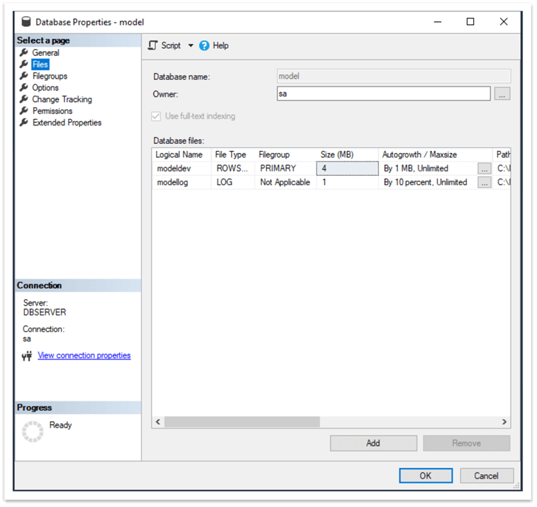 系统库-关于SQL Server Model Database探究