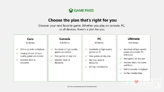 微软宣布将于 9月14日 推出 Xbox Game Pass Core 订阅服务