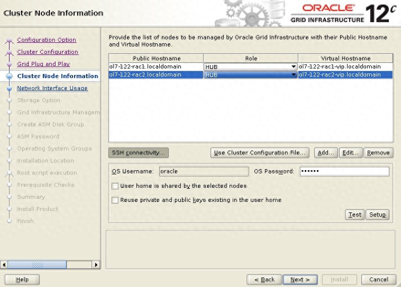 Oracle 12c Release 2 RAC 安装 Oracle Linux 7