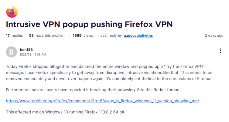 Firefox又出事了，强制全屏广告惹怒用户！