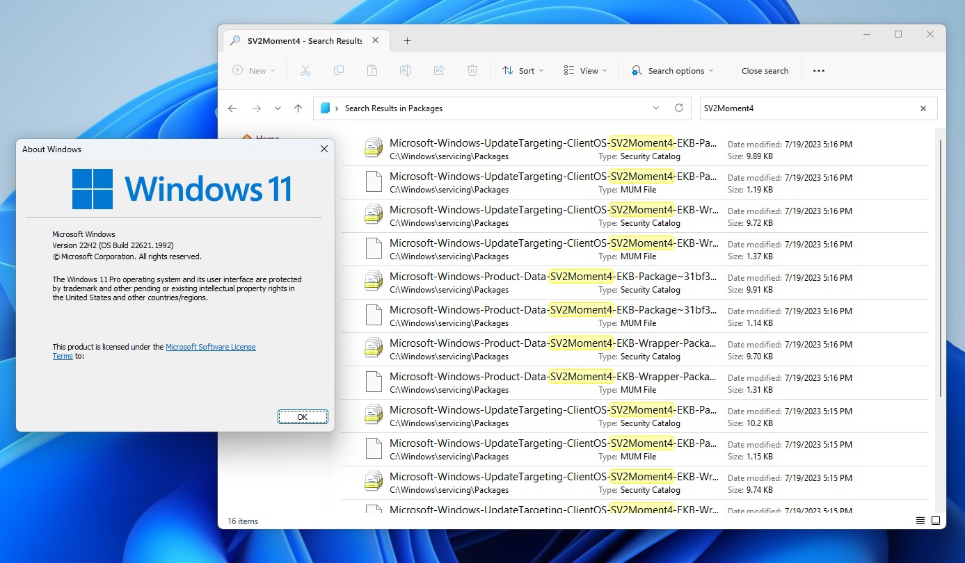 Windows 1123H2 即将到来，微软已开始测试“Moment 4”启用包
