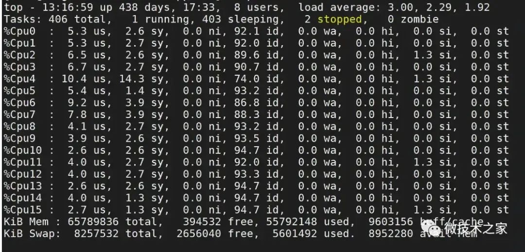 Linux系统CPU状态信息详解：解读us, sy, ni, id, wa, hi, si, st的含义