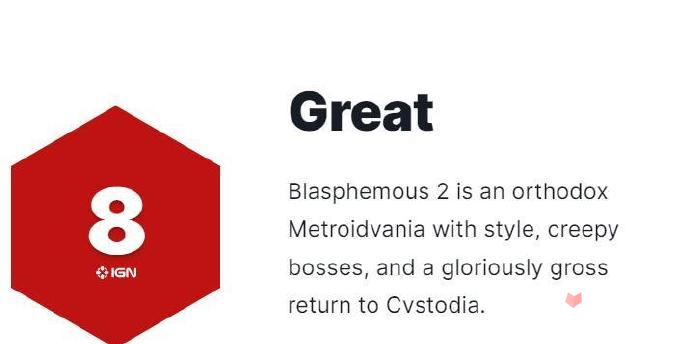 《神之亵渎2》获IGN评分8分，Gamespot 9分评价