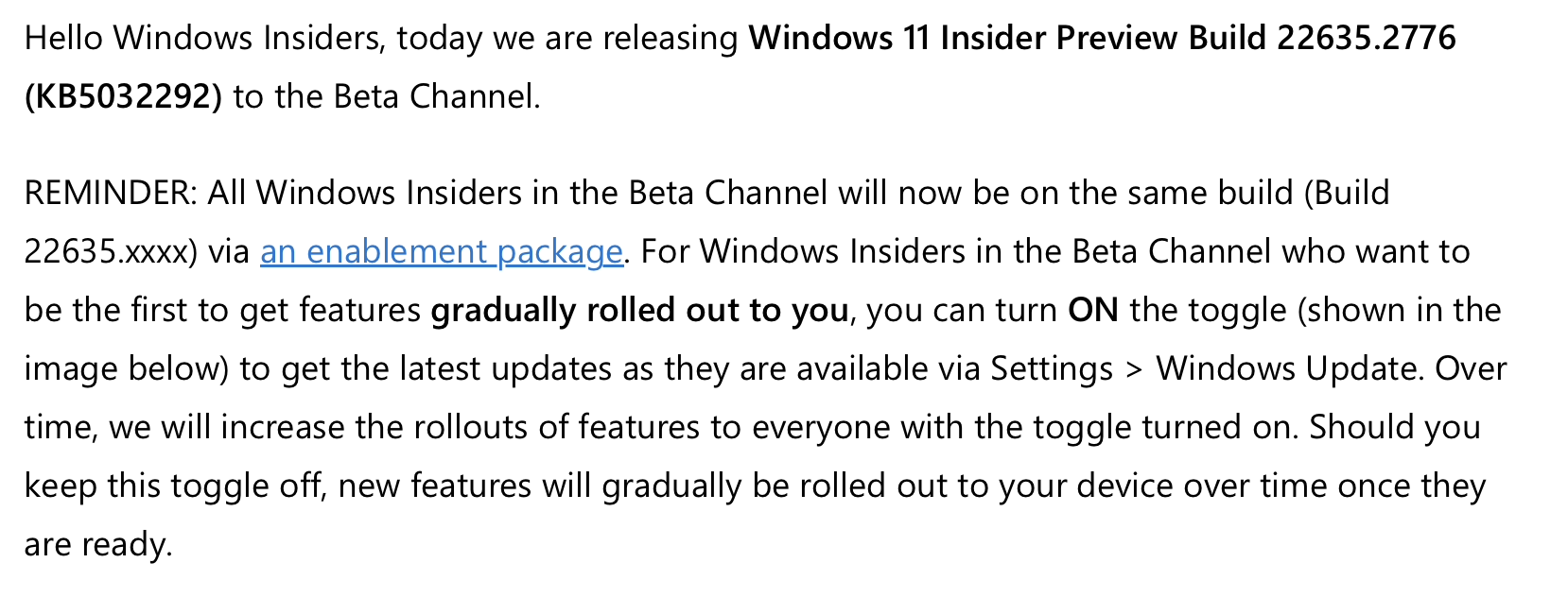 微软Windows 11 Beta 预览版 Build 22635.2776 发布：改进 Windows Ink、共享至 Teams 应用更方便