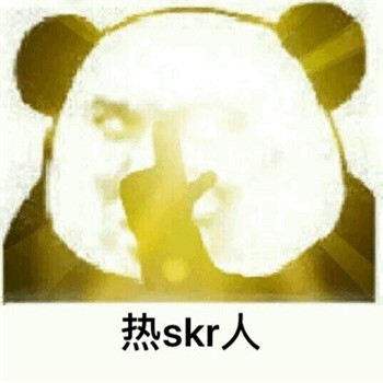 热skr人表情包聊天斗图 搞笑的热skr人表情无水印