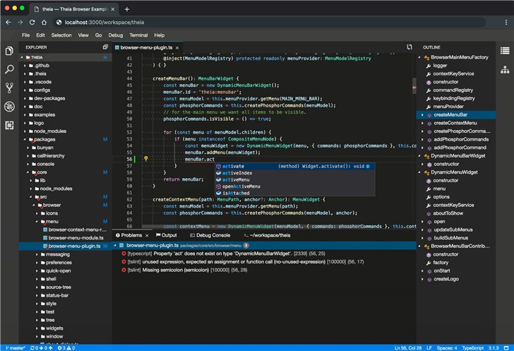 Eclipse Theia 1.0 正式发布：云端和桌面 IDE 框架，支持 Visual Studio Code 扩展