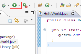 J2SE基础之在Eclipse中运行hello world