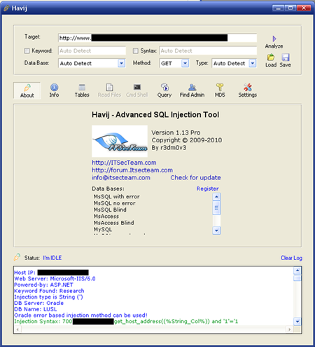 Sql注入工具_动力节点Java学院整理