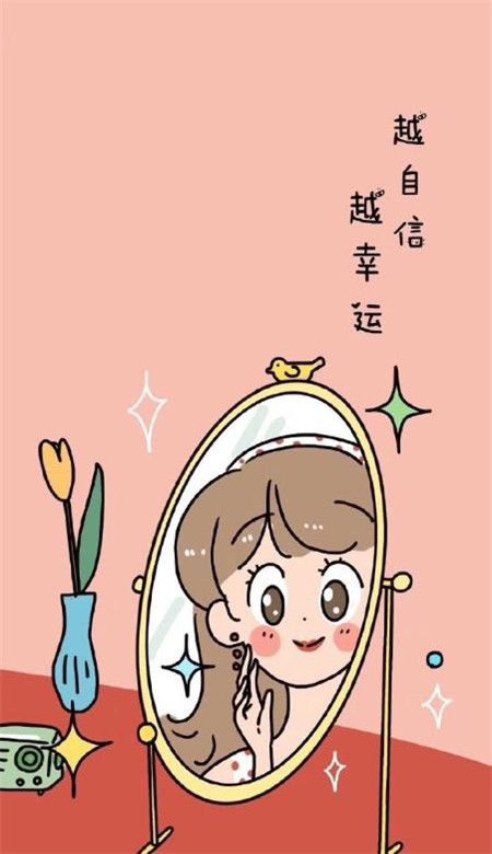 女生卡通壁纸可爱小清新 仙女味壁纸超好看带字