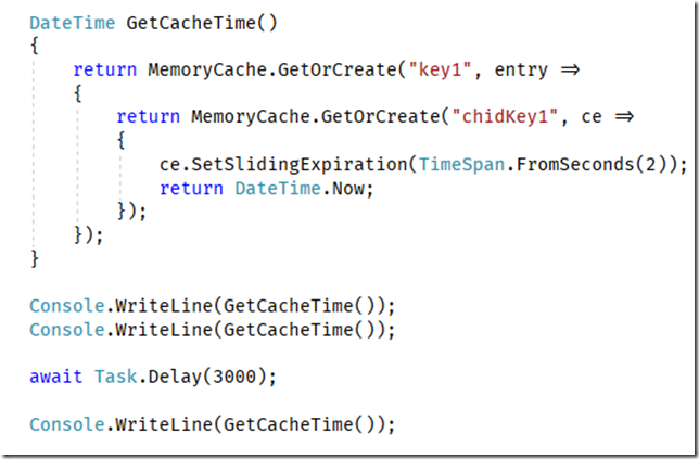 .NET Core系列之MemoryCache 缓存域