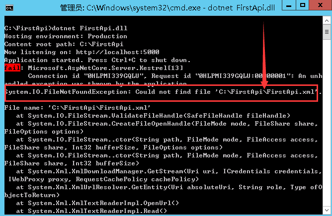 .Net Core WebApi部署到Windows服务器上的步骤