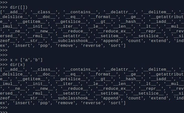 python利用dir函数查看类中所有成员函数示例代码