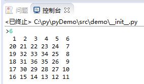 Python实现打印螺旋矩阵功能的方法