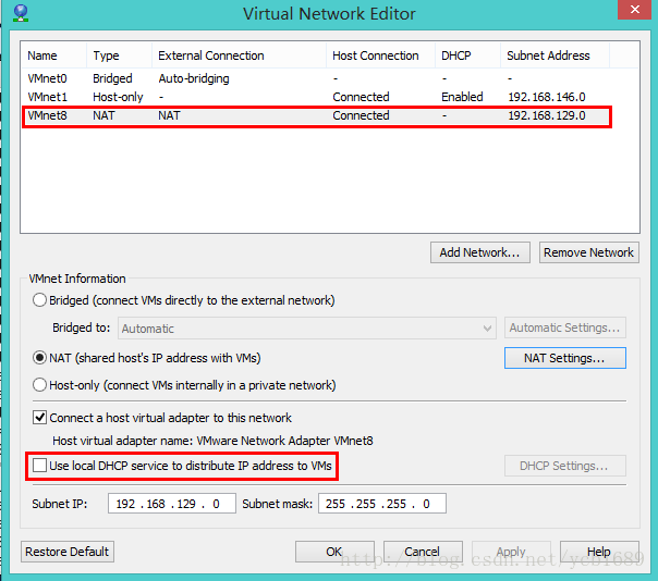 VMware中CentOS设置静态IP的方法