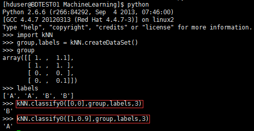 K-近邻算法的python实现代码分享