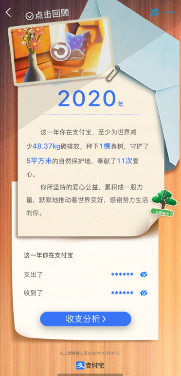 支付宝2020年度账单在哪看 2020支付宝年度账单查看入口