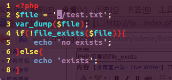 PHP中file_exists使用中遇到的问题小结