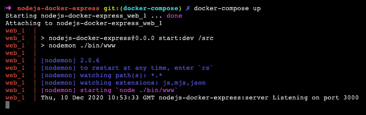 使用Docker Compose改善Node.js的开发