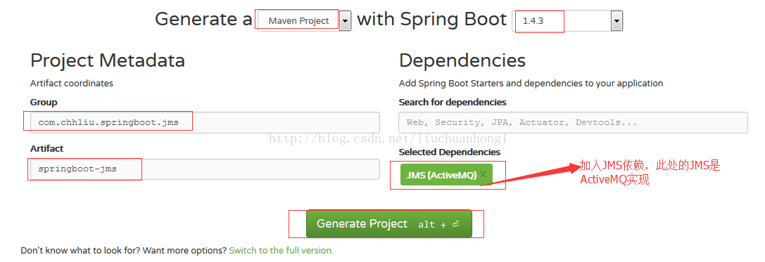 详解spring boot整合JMS(ActiveMQ实现)