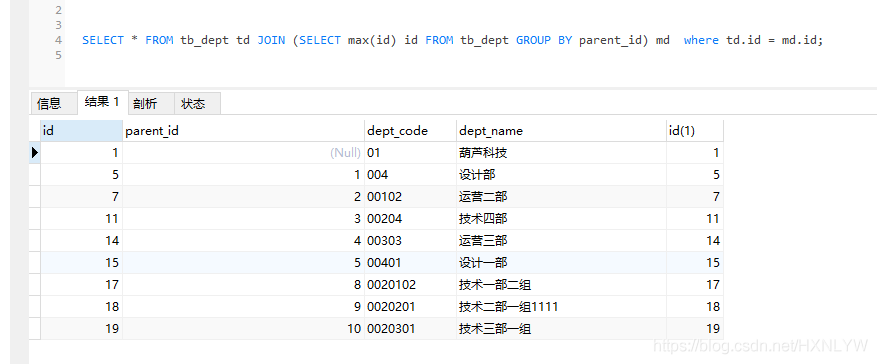 基于mysql实现group by取各分组最新一条数据