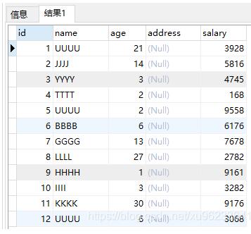 postgreSQL数据库 实现向表中快速插入1000000条数据