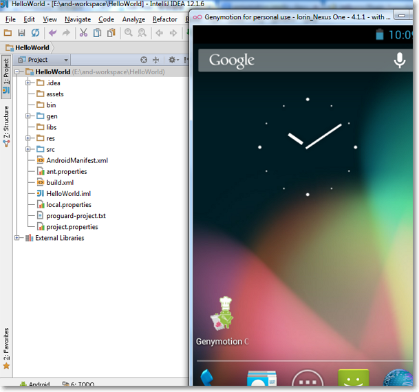 Intellij IDEA + Android SDK + Genymotion Emulator打造最佳Android开发环境