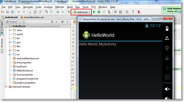 Intellij IDEA + Android SDK + Genymotion Emulator打造最佳Android开发环境