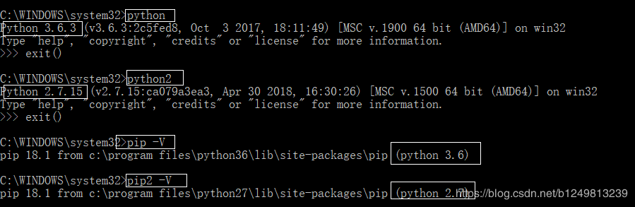 在双python下设置python3为默认的方法