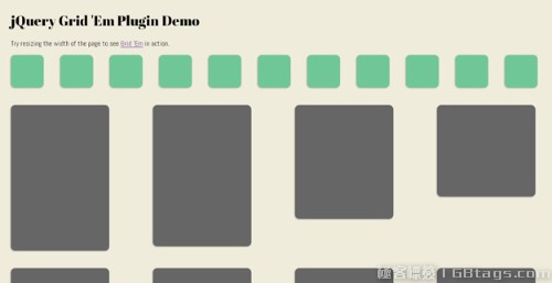 推荐25个超炫的jQuery网格插件