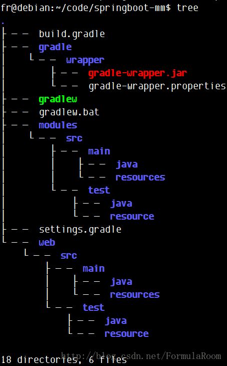 springboot+gradle 构建多模块项目的步骤