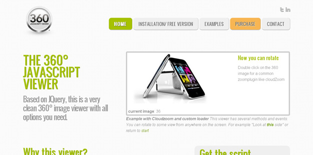 13 款最热门的 jQuery 图像 360 度旋转插件推荐