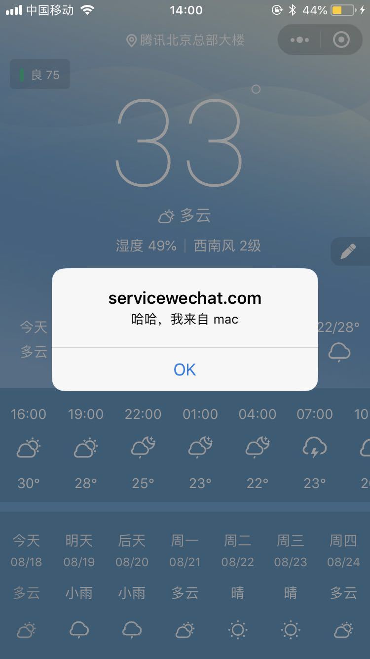 iOS 真机调试微信小程序