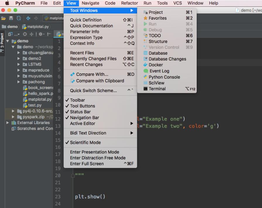 PyCharm 设置SciView工具窗口的方法