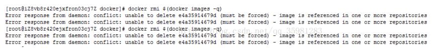 在docker下删除两个id相同的镜像的操作