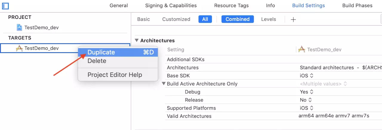 iOS多Target环境配置的完整步骤