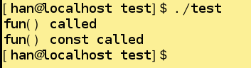 C++中const用于函数重载的示例代码