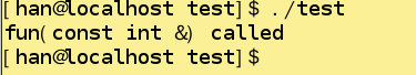 C++中const用于函数重载的示例代码