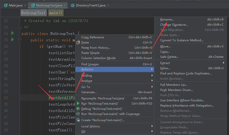 IntelliJ IDEA使用快捷键重命名项目、变量、文件等方法总结