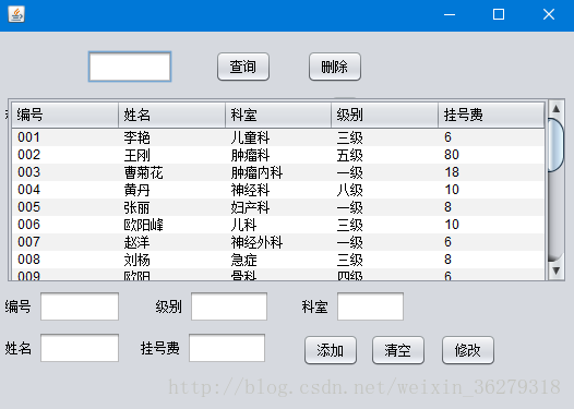 Java实现医院管理系统