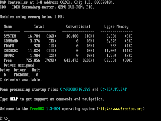 简单操作系统 FreeDOS 如何启动