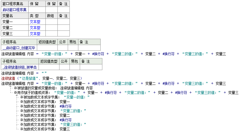 易语言连续赋值命令使用讲解