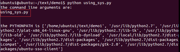 详解Python sys.argv使用方法