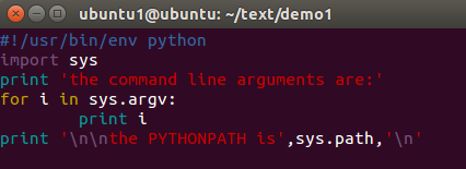 详解Python sys.argv使用方法