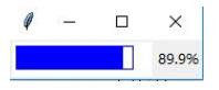 在python tkinter中Canvas实现进度条显示的方法